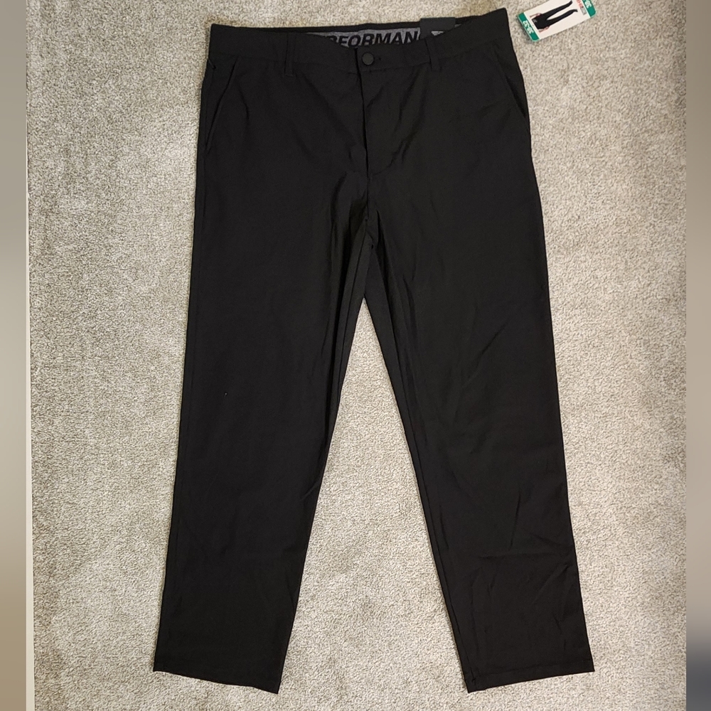 32 Degrees Men's Black Dress Pants - Straight Leg